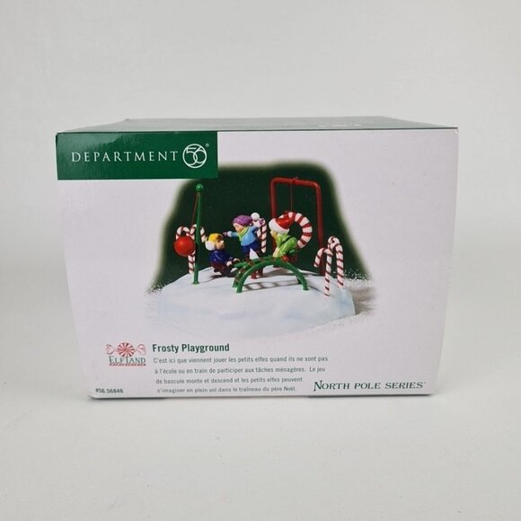 Department 56 Christmas Village Frosty Playground 56846 Elf Land Series - Picture 1 of 10